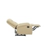 Jennifer Leatherette 1 Seater Manual Recliner In Cream Color
