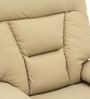 Jennifer Leatherette 1 Seater Manual Recliner In Cream Color