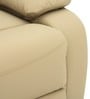 Jennifer Leatherette 1 Seater Manual Recliner In Cream Color