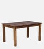 Petersburg Sheesham Wood 6 Seater Dining Set In Rustic Finish