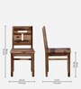 Petersburg Sheesham Wood 6 Seater Dining Set In Rustic Finish