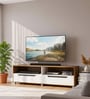 Jerry TV Unit In Leon Teak & White Finish