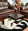 Jersey Coffee Table in White & Brown Colour