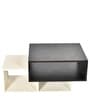 Jersey Coffee Table in White & Brown Colour