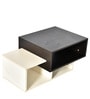 Jersey Coffee Table in White & Brown Colour