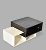 Jersey Coffee Table in White & Brown Colour