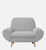 Jessy Fabric 1 Seater Sofa in Almond Beige Colour