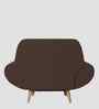 Jessy Fabric 1 Seater Sofa in Caramel Brown Colour