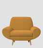 Jessy Fabric 1 Seater Sofa in Corn Yellow Colour