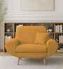 Jessy Fabric 1 Seater Sofa in Corn Yellow Colour