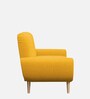 Jessy Fabric 1 Seater Sofa in Corn Yellow Colour