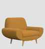 Jessy Fabric 1 Seater Sofa in Corn Yellow Colour