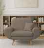 Jessy Fabric 1 Seater Sofa in Hazel Beige Colour