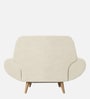 Jessy Fabric 1 Seater Sofa in Hazel Beige Colour