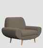 Jessy Fabric 1 Seater Sofa in Hazel Beige Colour