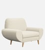 Jessy Fabric 1 Seater Sofa in Hazel Beige Colour