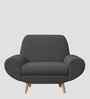 Jessy Fabric 1 Seater Sofa in Stone Grey Colour