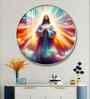 Jesus In Twilight Acrylic Round Wall Art