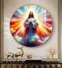 Jesus In Twilight Acrylic Round Wall Art