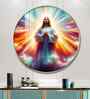 Jesus In Twilight Acrylic Round Wall Art