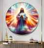 Jesus In Twilight Acrylic Round Wall Art