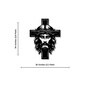 Jesus with Cross Metal Art Christian Spiritual Wall Decor