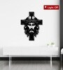 Jesus with Cross Metal Art Christian Spiritual Wall Decor