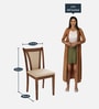 Jewel 4 Seater Dining Set in Walnut Finish