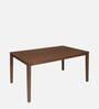 Jewel 6 Seater Dining Set in Walnut Finish
