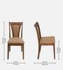Jewel 6 Seater Dining Set in Walnut Finish