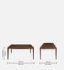 Jewel 6 Seater Dining Set in Walnut Finish