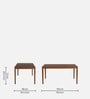Jewel 6 Seater Dining Set in Walnut Finish with Bench