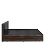 Jewel Queen Size Bed With Box Storage in Smoke Ash Finish