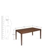 Jewel 6 Seater Dining Set in Walnut Finish