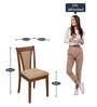 Jewel Solid Wood Dining Chair In Walnut Colour Set Of 2
