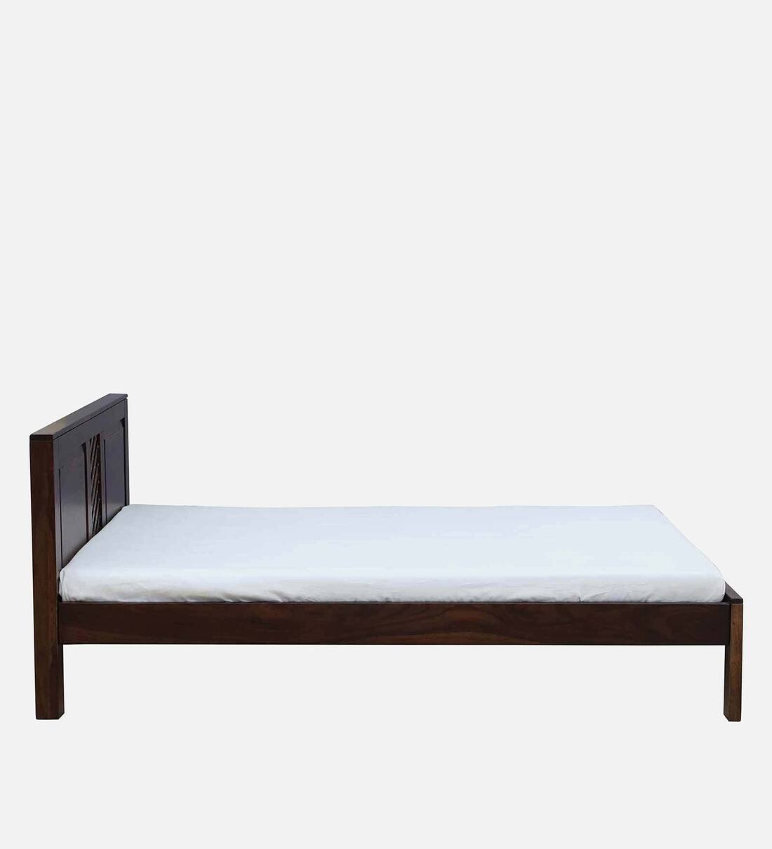 Buy Jharokha Sheesham Wood King Size Bed In Provincial Teak Finish By