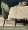 Jhaalar Embroidered Cotton Table cover ( 6 Seater  )
