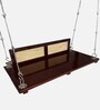 Jhali Solid Wood Swing in Brown Colour