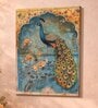 Jharokha Peacock Stretched Canvas Painting