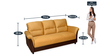 Jithiya 3 Seater Sofa in Caramel & Brown Colour