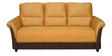 Jithiya 3 Seater Sofa in Caramel & Brown Colour