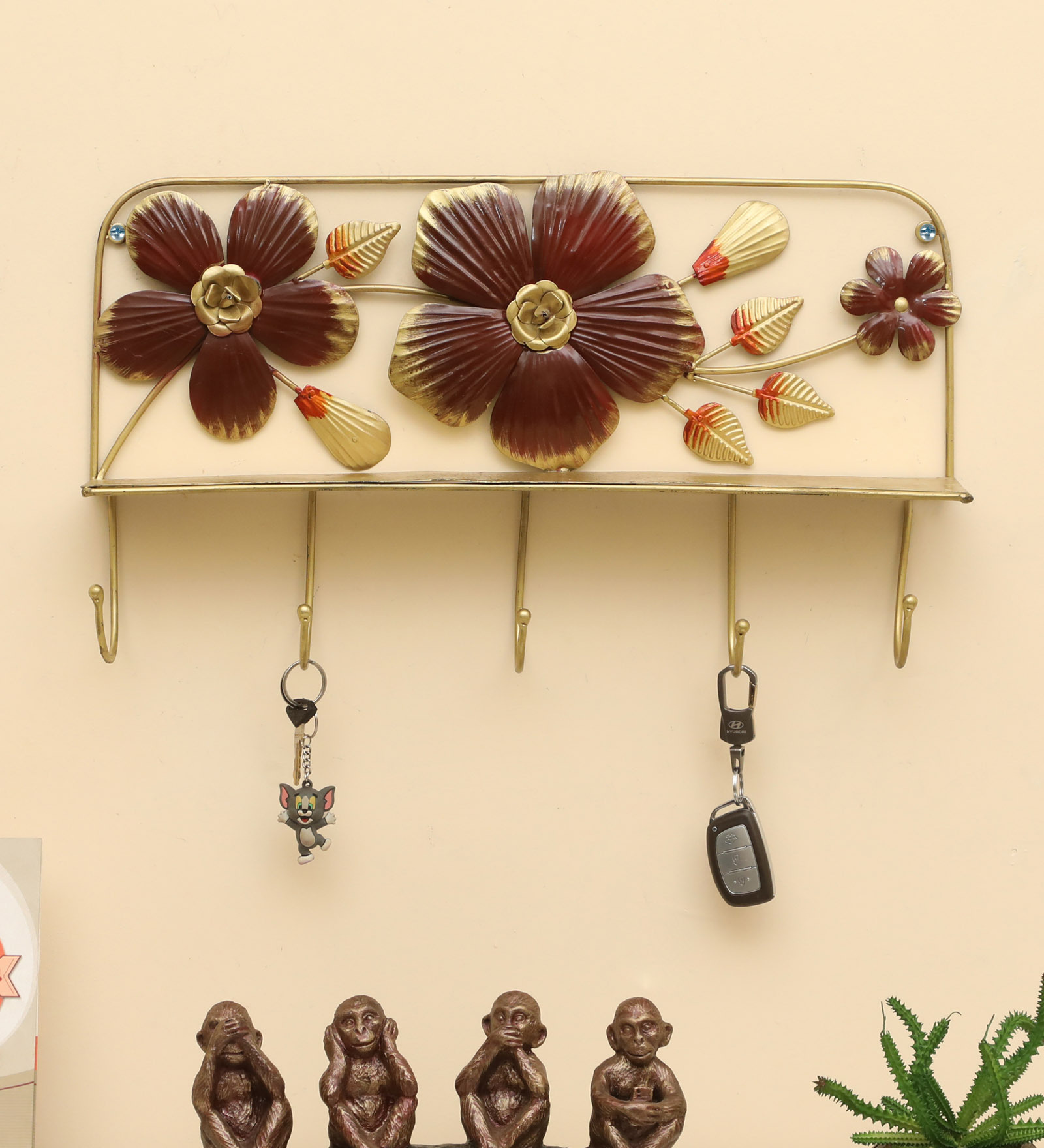 Jiro Flower Hooks Wall Decor
