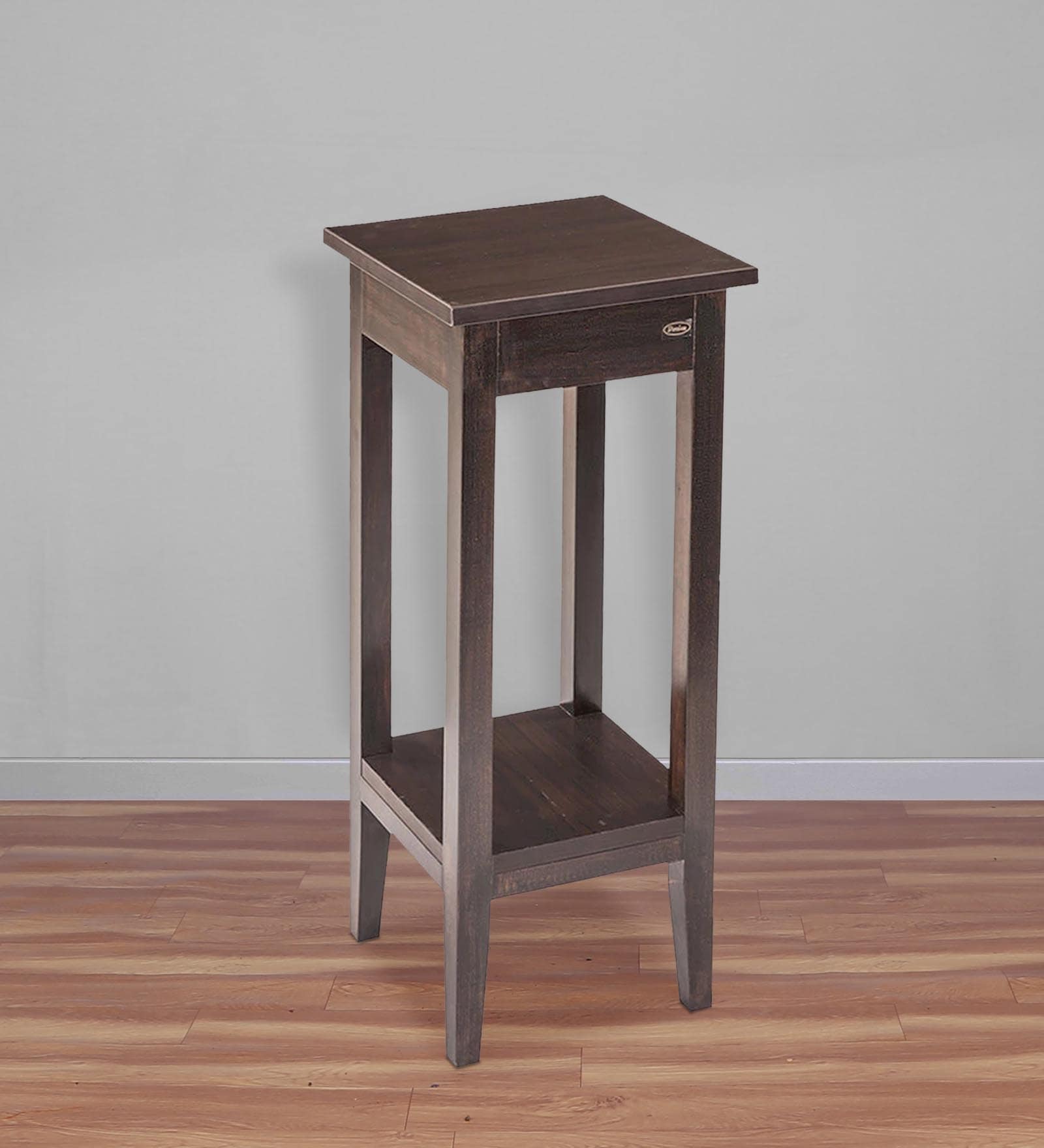Jive Solid Wood End Table In Mahogany Finish