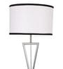 Jieun White Fabric Shade Tripod Floor Lamp With Iron Base