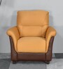 Jithiya 1 Seater sofa in Caramel & Brown Colour