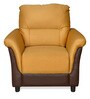 Jithiya 1 Seater sofa in Caramel & Brown Colour