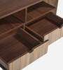 Jilly Coffee Table In Brown Teak Finish & Drawers
