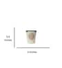 White Stainless Steel Bucket 300 ml Printed (Set of 6) Everyday Glasses