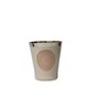 Beige Stainless Steel Bucket 300 ml Printed (Set of 6) Everyday Glasses
