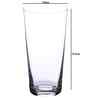 Jive Set of 6 Crystal Lead Free Glass 400ml Drinking Glasses